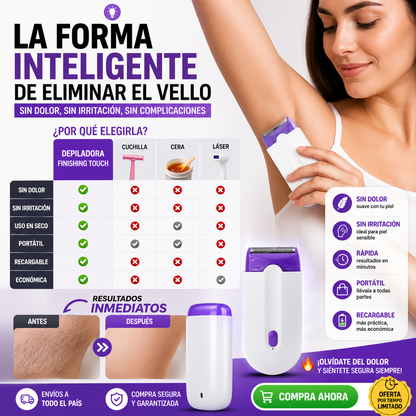 DEPILADORA CORPORAL Y ES RECARGABLE ...PIEL DEFINIDA