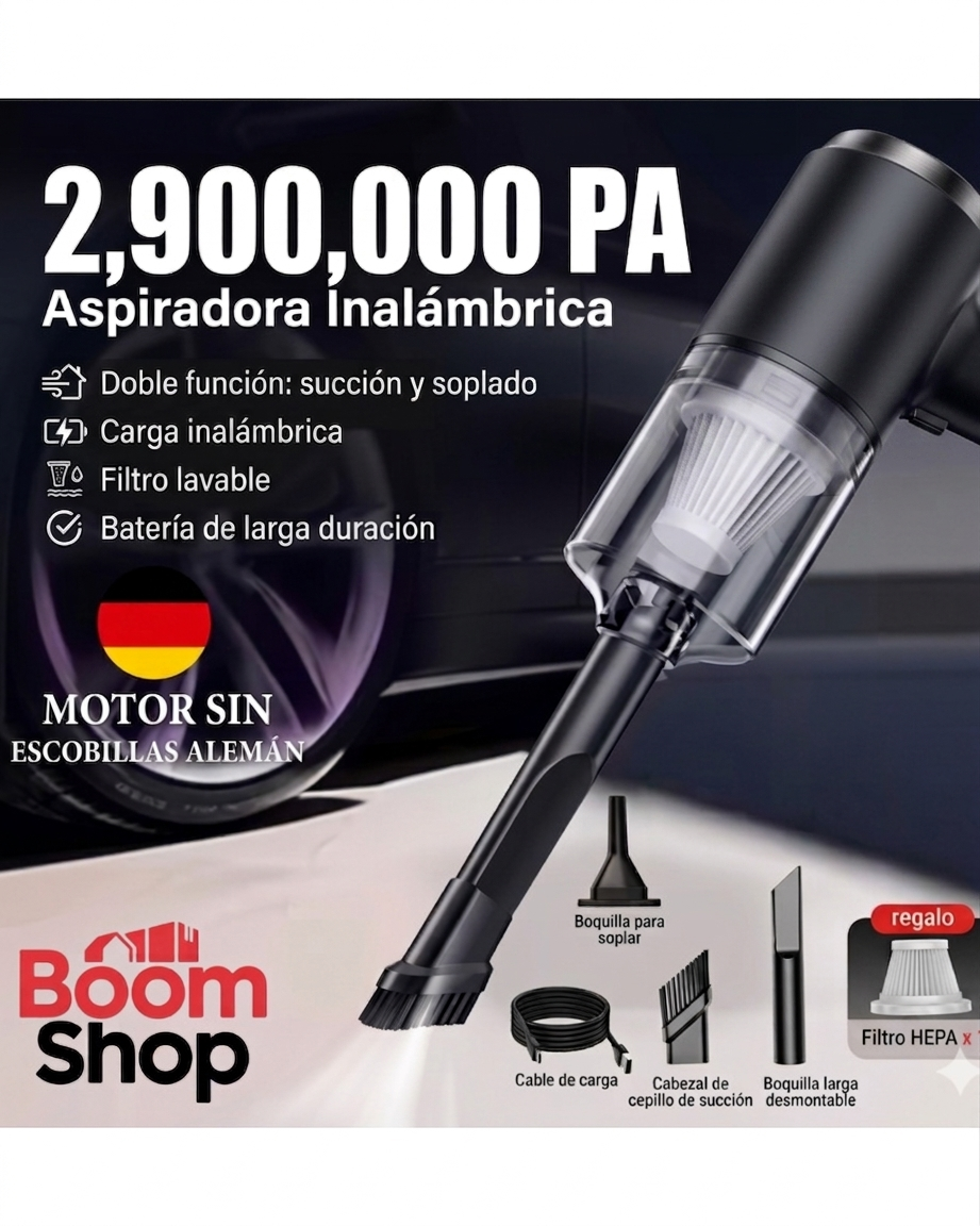 Limpieza Total en Segundos – Aspiradora Portátil 3 en 1